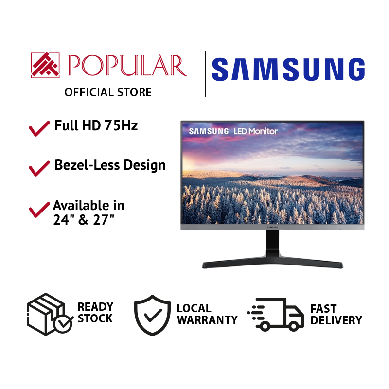Samsung 24&quot; &amp; 27&quot; Bezel-less FHD 75Hz LED Gaming Monitor SR350 / Gadgets &amp; IT By POPULAR