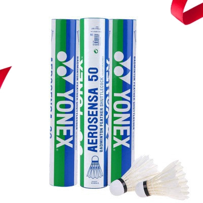 Yonex As50 Badminton Training For Indoor Outdoor Games 12Pcs Shuttlecock Balls Goose Feather