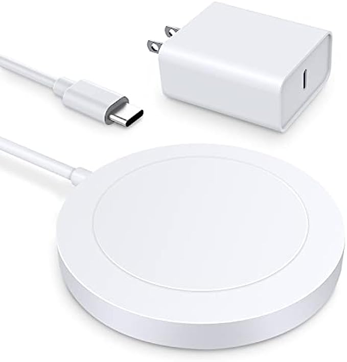 Magnetic Wireless Charger - Magnet Charging Pad Compatible with iPhone 13/13 pro/13 pro max/12/12 mini/12 pro/12 pro max - Mag-Safe Charger for AirPods 3/2/Pro with USB-C 20W PD Adapter